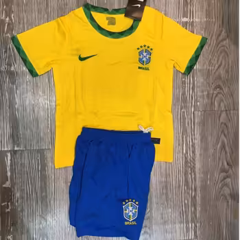 ست پیراهن شورت بچگانه برزیل 2021