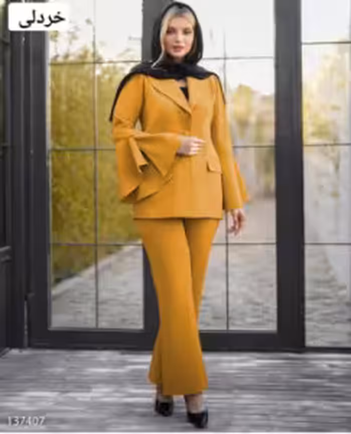 کت و شلوار همتا استین گوگوشی