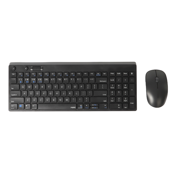 ست کیبورد و ماوس وایرلس رپو Rapoo Multi-mode Wireless Desktop Set 8200T