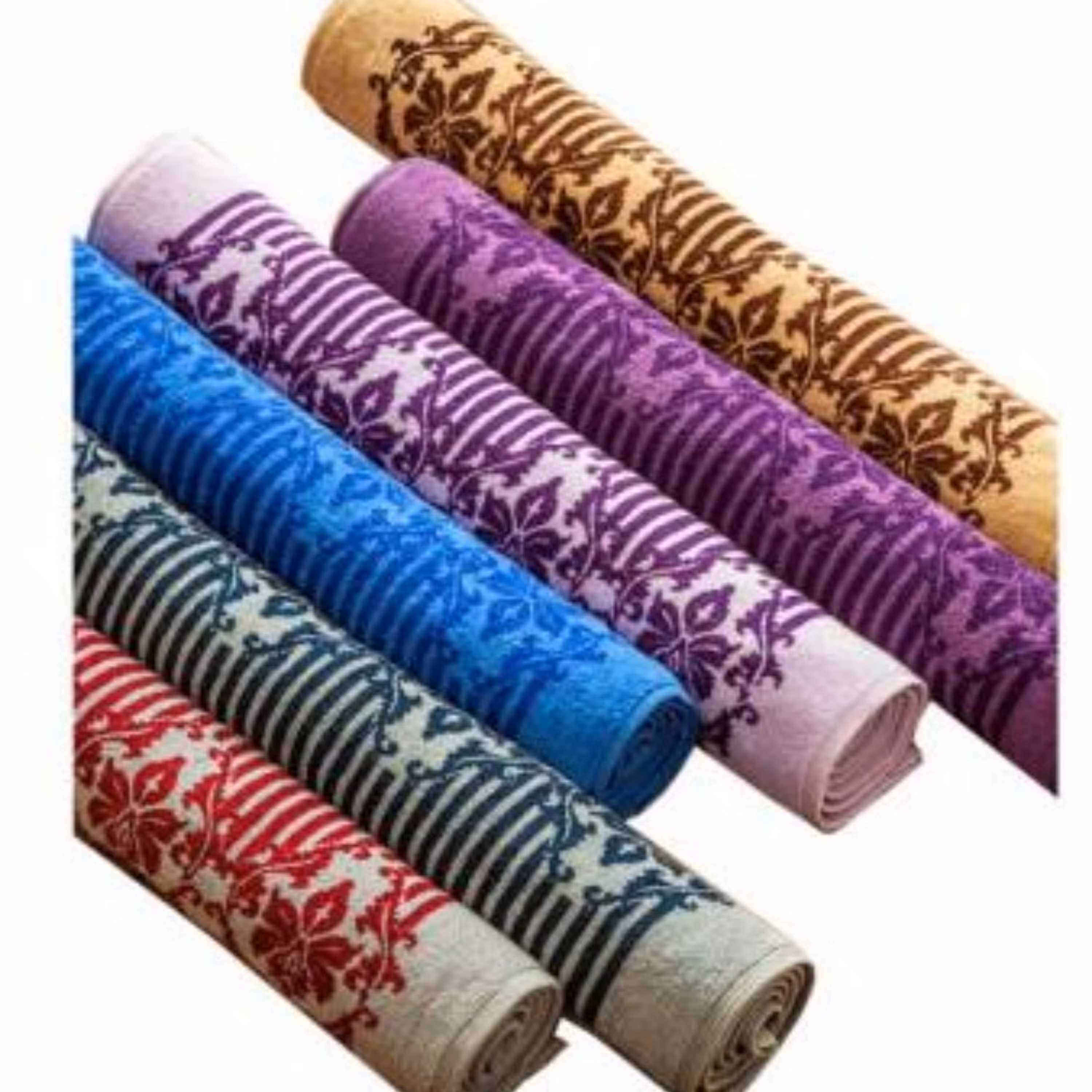 حوله دست و صورت پودایران طرح شیک سرمه ای سایز 40در80 (100درصد پنبه) بدون پرزدهی