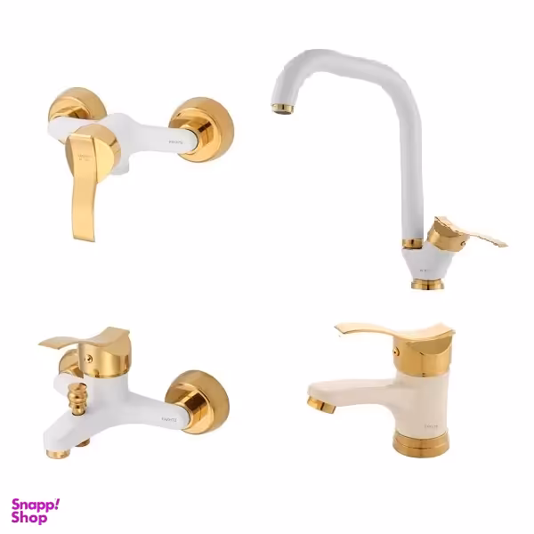 ست شیرآلات فاخته مدل کارن کد 2ST مجموعه 4 عددی