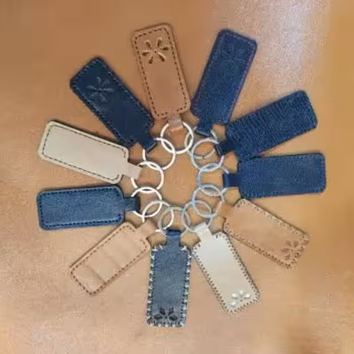 جاکلیدی چرم طبیعی