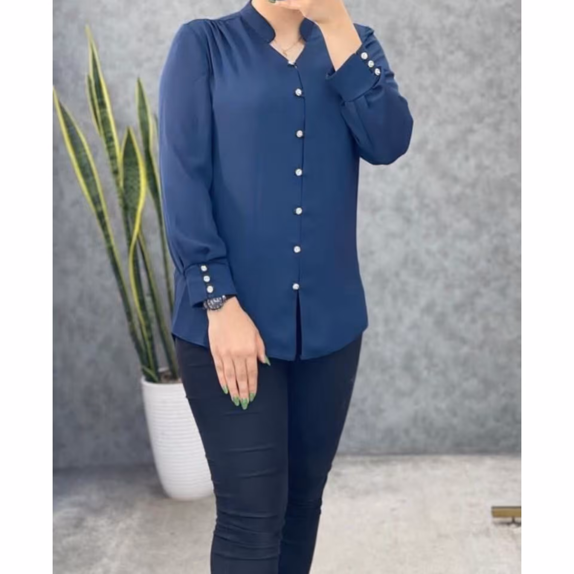 شومیز حریر کرپ