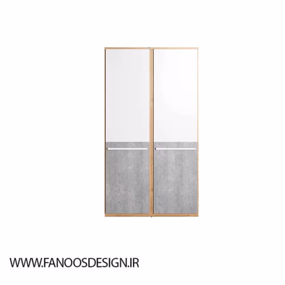 کمد لباس 2 درب لولایی سایز 191*91*51 کد 8902