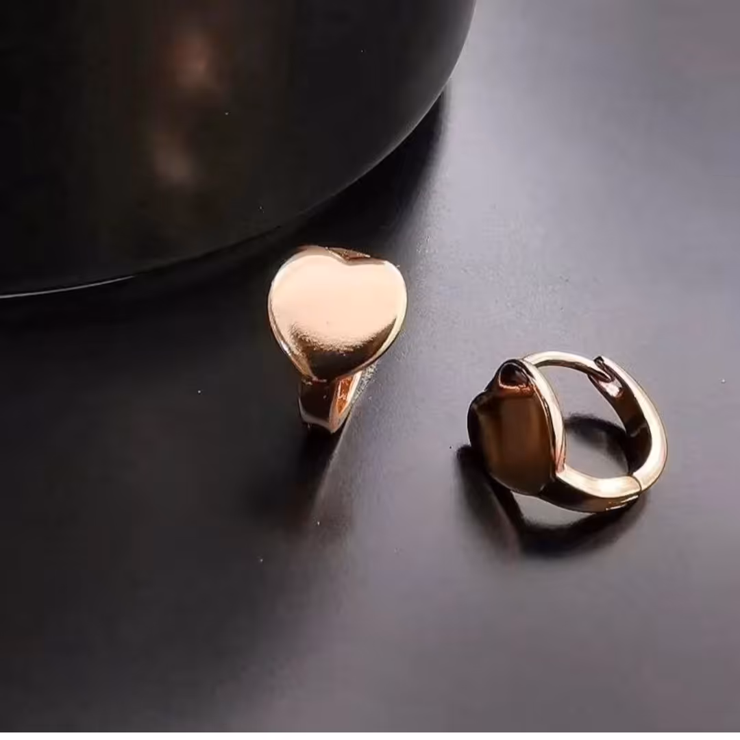 گوشواره آیینه ای مارک ژوپینگ (گل گوش) رنگ ثابت ضد حساسیت