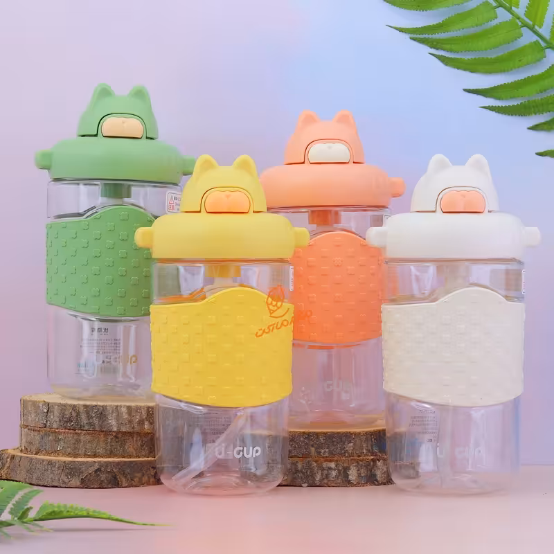 قمقمه فانتزی کد 1356 گنجایش 0.48 مدل گربه