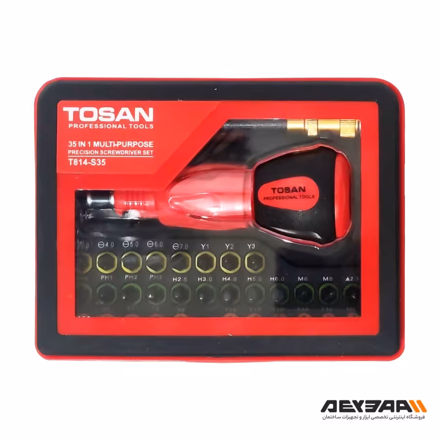 مجموعه 35 عددی پیچ گوشتی توسن مدل T814-S35