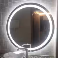 آئینه گرد بک لایت سندبلاست دکومکور مدل مالون ارسال امن با بیمه به شهرستان