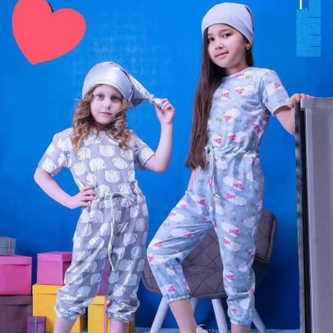 رمپر(سرهمی)دخترانه جنس پنبه ای