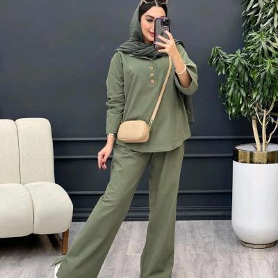 مانتو شلوار زنانه داکرون مدل نادین