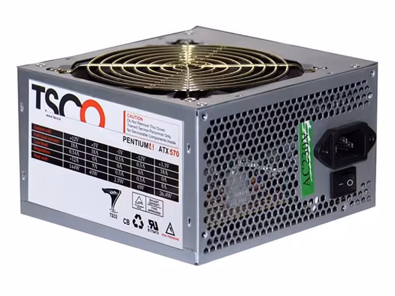 منبع تغذیه کامپیوتر تسکو TSCO Power TP 570W