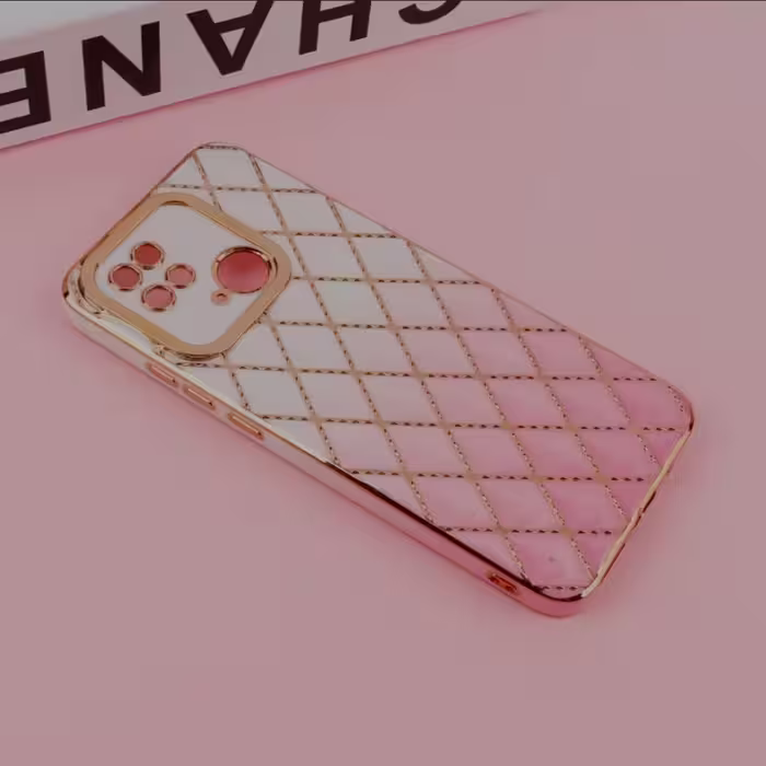 قاب بالشتی محافظ لنزدار Xiaomi Redmi 10C رنگ سفید صورتی