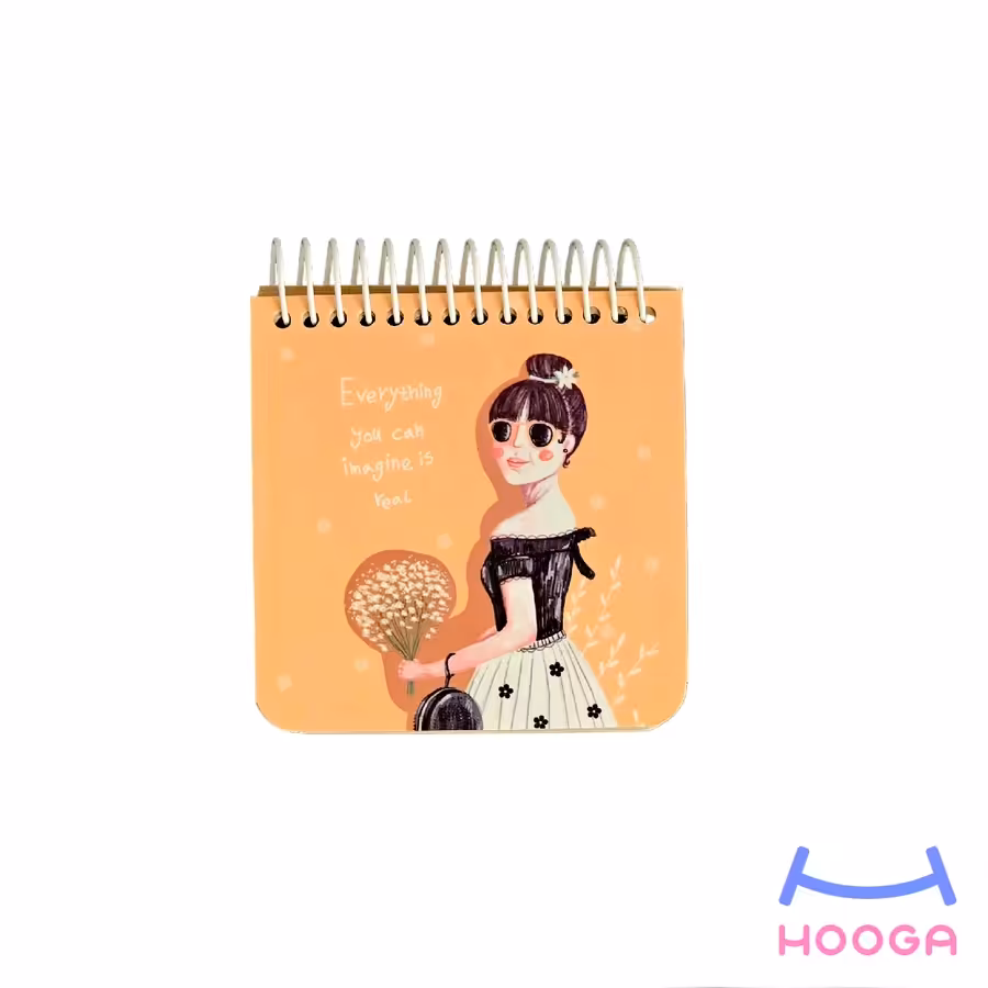 دفترچه یادداشت مربعی طرح بابونه