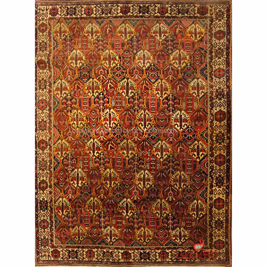 فرش دستباف بختیاری لاکی کد 107148