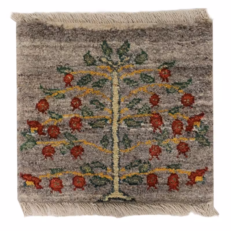 گبه دستبافت طرح مربعی کد 4010918