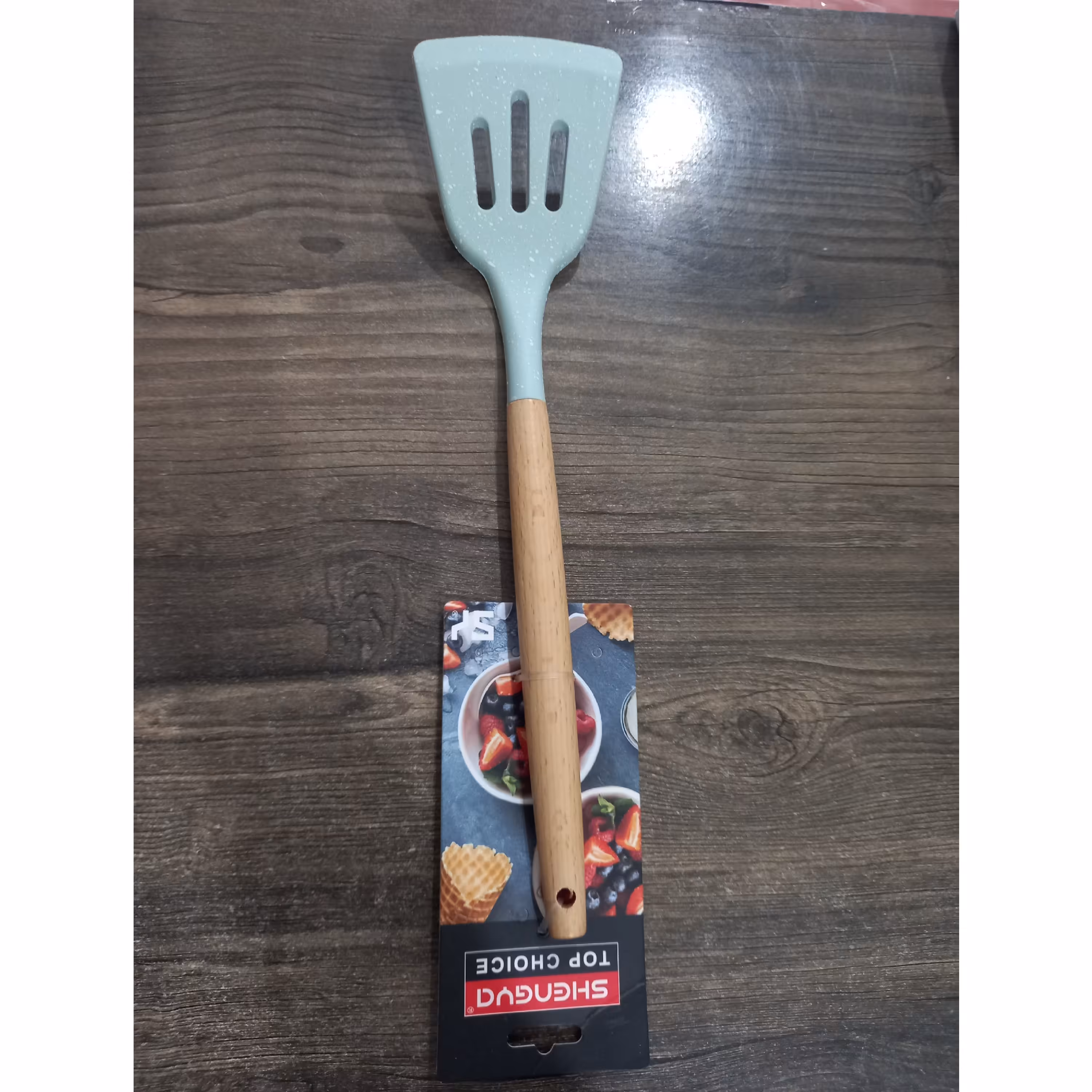 کفگیر تخت سیلیکونی جنس خوب 