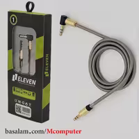 کابل AUX (1 به 1) ایلون Eleven Aux3 تمام محافظ فنری و یک سر 90 درجه