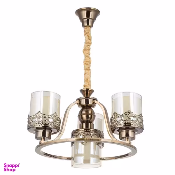 لوستر 4 شعله چشمه نور کد N2663-3+1