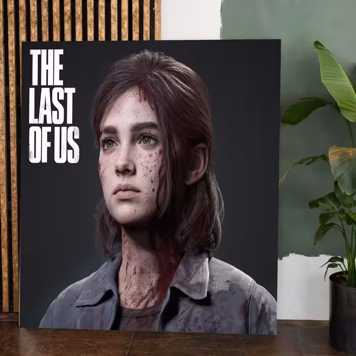 تابلو شاسی گیمینگ لست اف اس الی last of us سایز 40 در 60 سانتی متر کد 1215