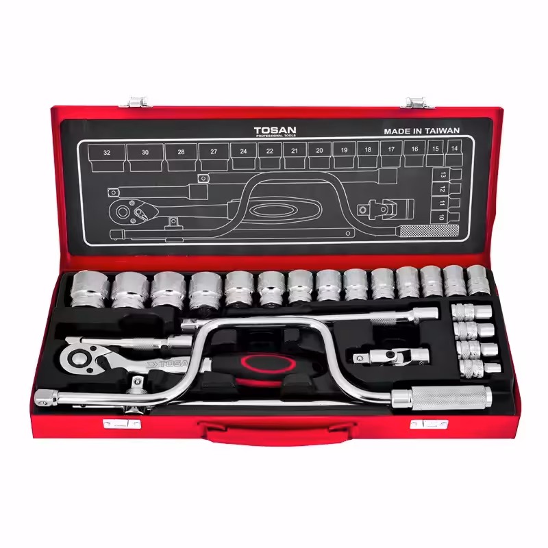 جعبه بکس 24 پارچه 1/2 اینچ توسن مدل T1252-24M-12