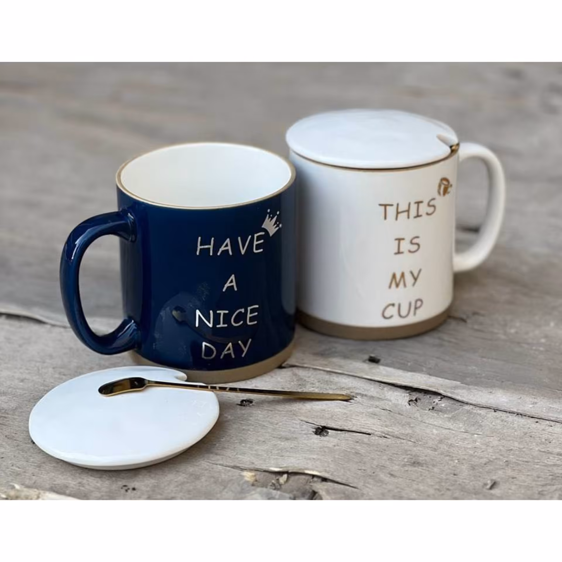 ست ماگ قاشق دار 