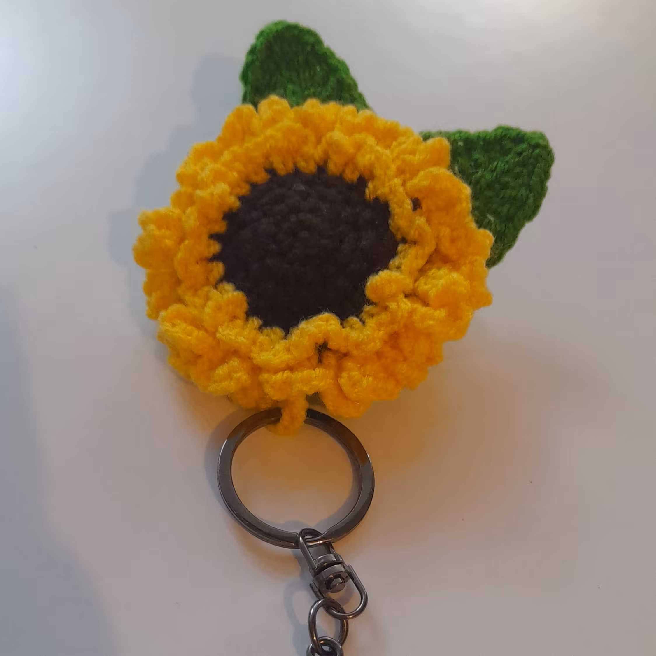 جاکلیدی بافتنی مدل گل آفتابگردون.بسیا زیبا.بادوام بالا