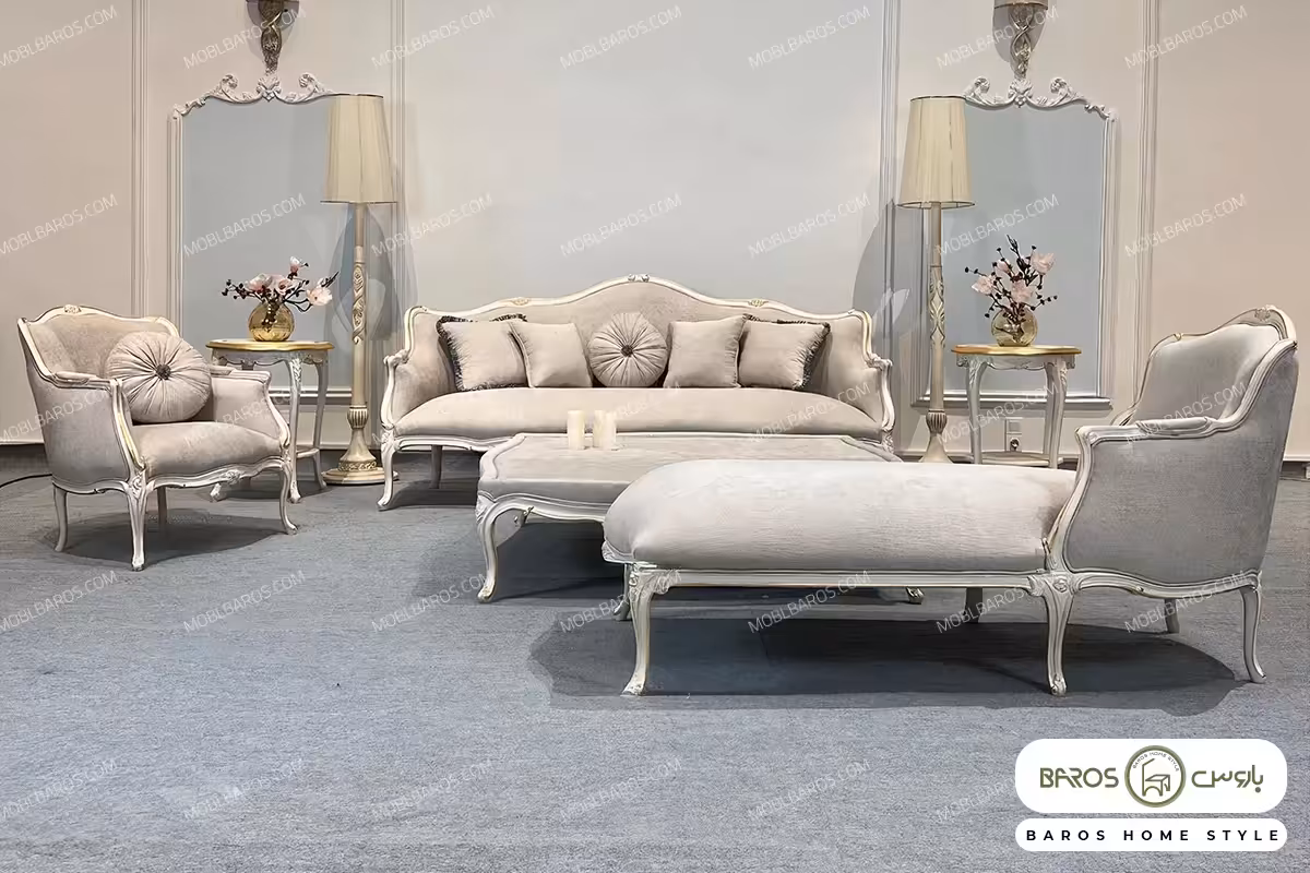 مبل نئوکلاسیک لورنزو تایپ B سفارشی کد 1