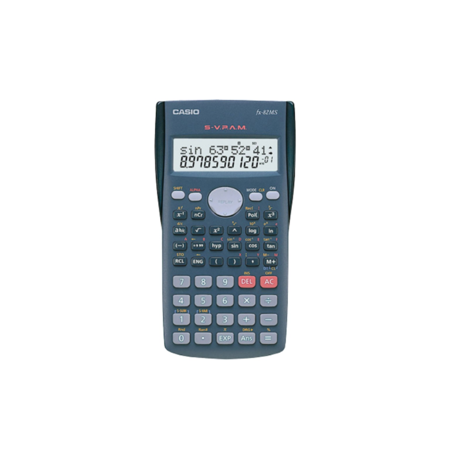 ماشین حساب کاسیو 82MS پلاس 5عددی