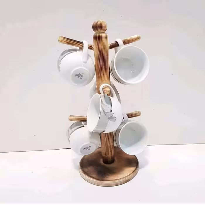 استندآویزلیوان چوبی درسه رنگ