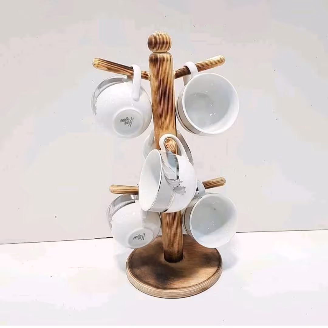 استندآویزلیوان چوبی درسه رنگ