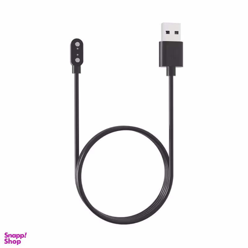 کابل شارژ ساعت هوشمند مدل دو پین کد 1611 طول 80 سانتی متر