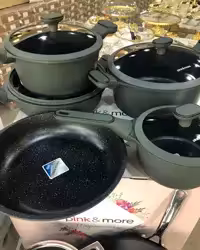 ست قابلمه چدنی 9تکه مایا برند Pink&More