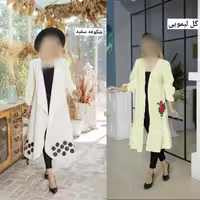 مانتو شهلا جنس نخی نساجی در دوسایز یک و دو 