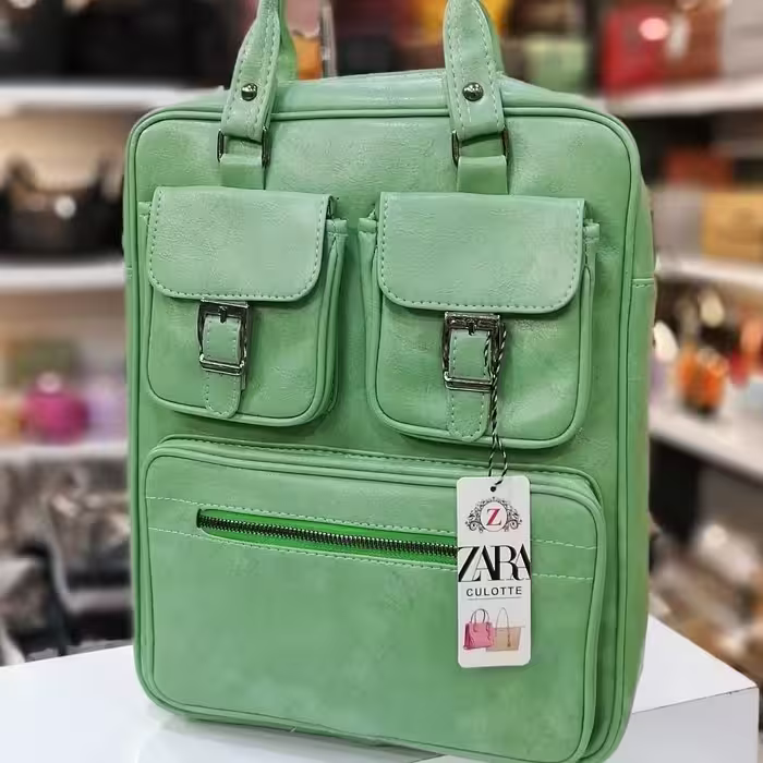 کیف اداری دانشجویی سه کاره چرم چشسته