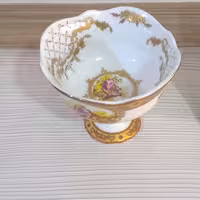 6عددبستنی خوری گرد دالبور لردشید دانسی اصل طرح لیلی ومجنون  یک  دست(6عدد)