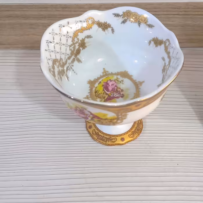 6عددبستنی خوری گرد دالبور لردشید دانسی اصل طرح لیلی ومجنون  یک  دست(6عدد)