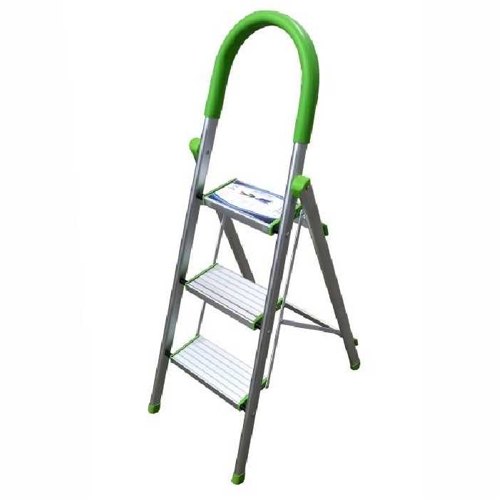 نردبان 3پله آلومینیومی  سبز آترون