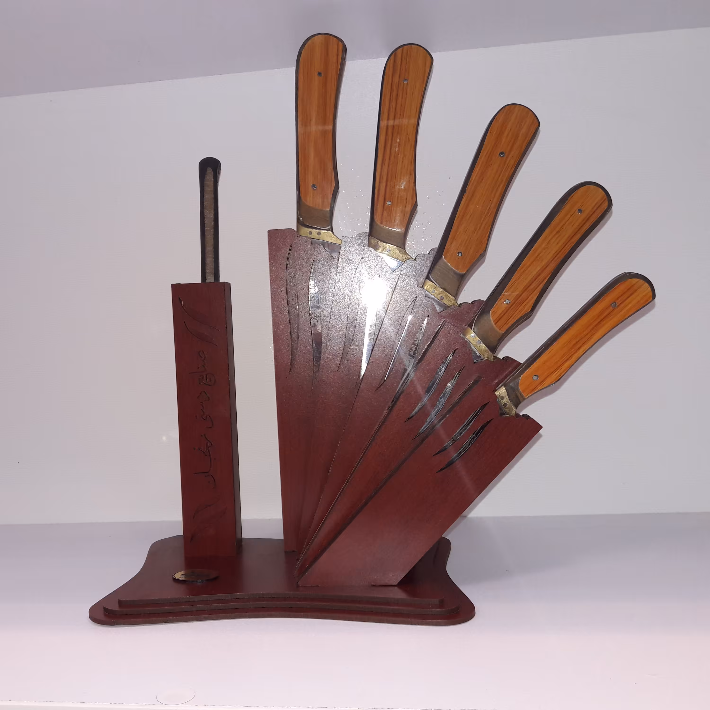 استند سرویس ست شش تایی چاقو آشپزخانه ثمین