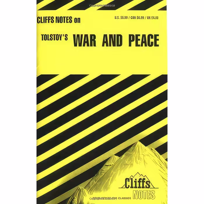 کتاب زبان اصلی Tolstoys War and Peace اثر Marianne Sturman انتشارات Cliffs Notes