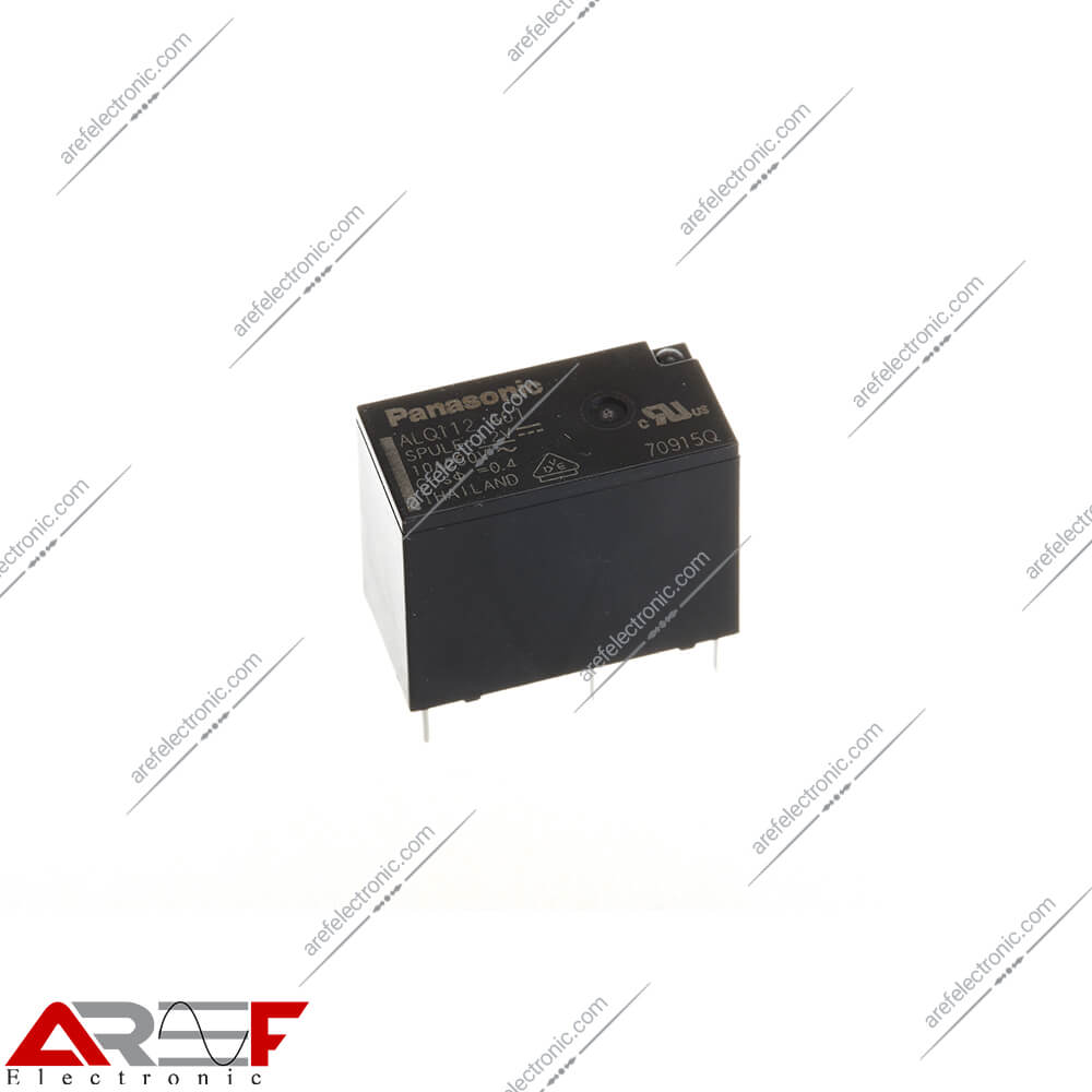 رله پکیجی پاناسونیک مدل ALQ112 دارای 12 ولت 5 پین 10 آمپر - فروشگاه عارف الکترونیک