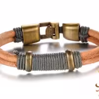 دستبند چرم زنانه مردانه BNG164B0