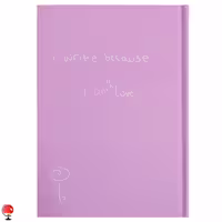 دفتر یادداشت مدل I Write Because رنگ بنفش دات نوت