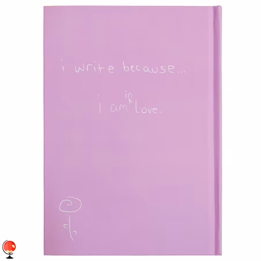 دفتر یادداشت مدل I Write Because رنگ بنفش دات نوت