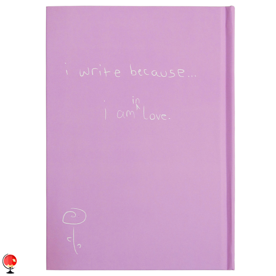 دفتر یادداشت مدل I Write Because رنگ بنفش دات نوت