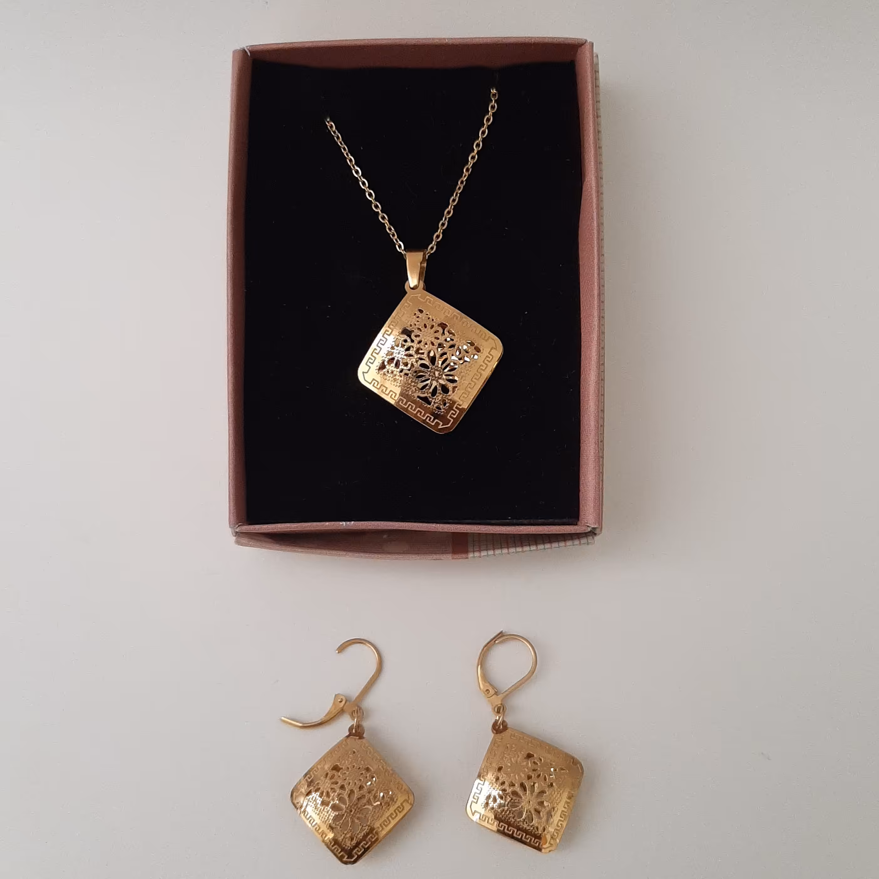 نیم ست استیل طرح گل