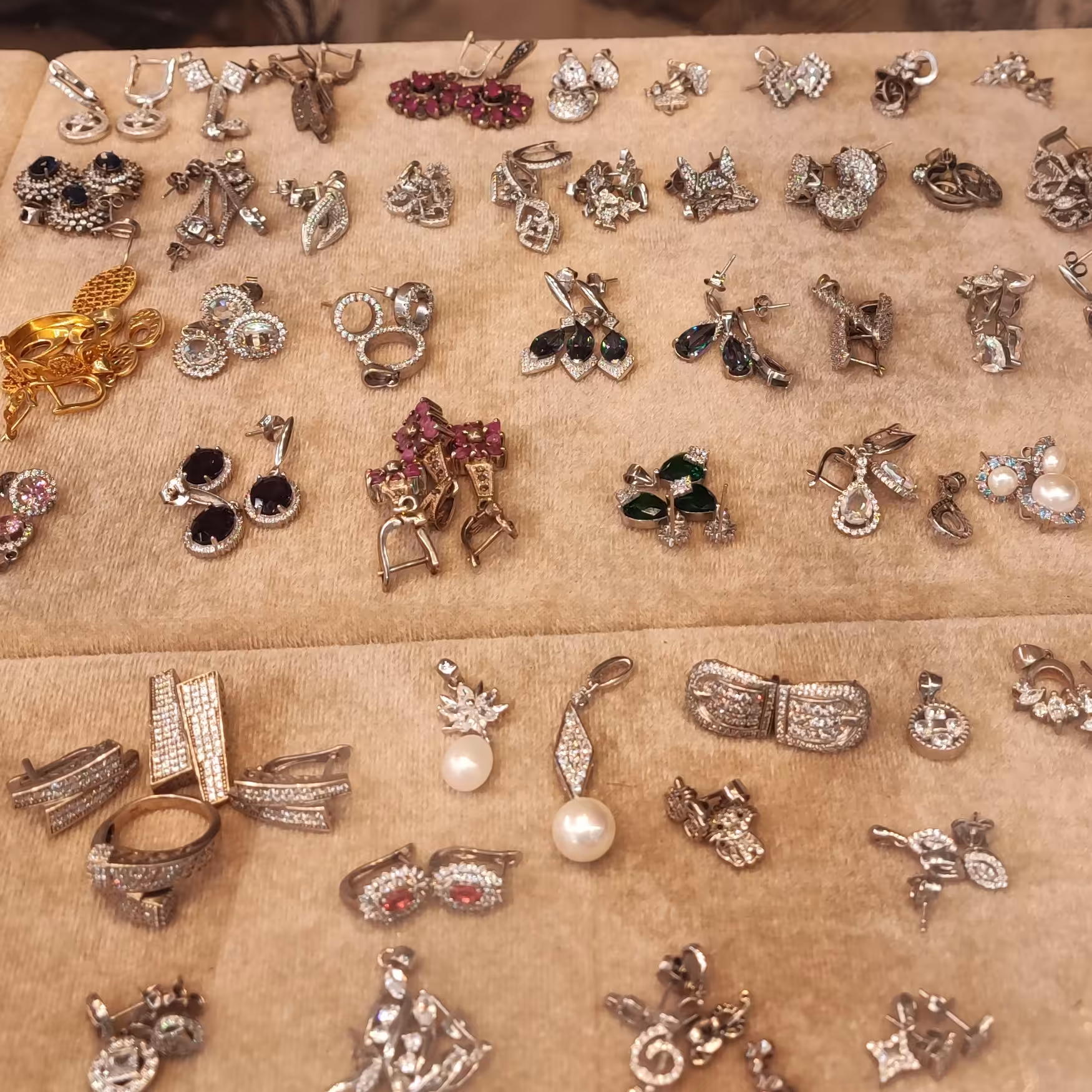 انواع نیم ست نقره 925 عیار  قیمت مناسب 