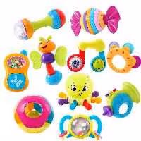 پک جغجغه 939 نوزاد 10 عددی هالی تویز Huile toys