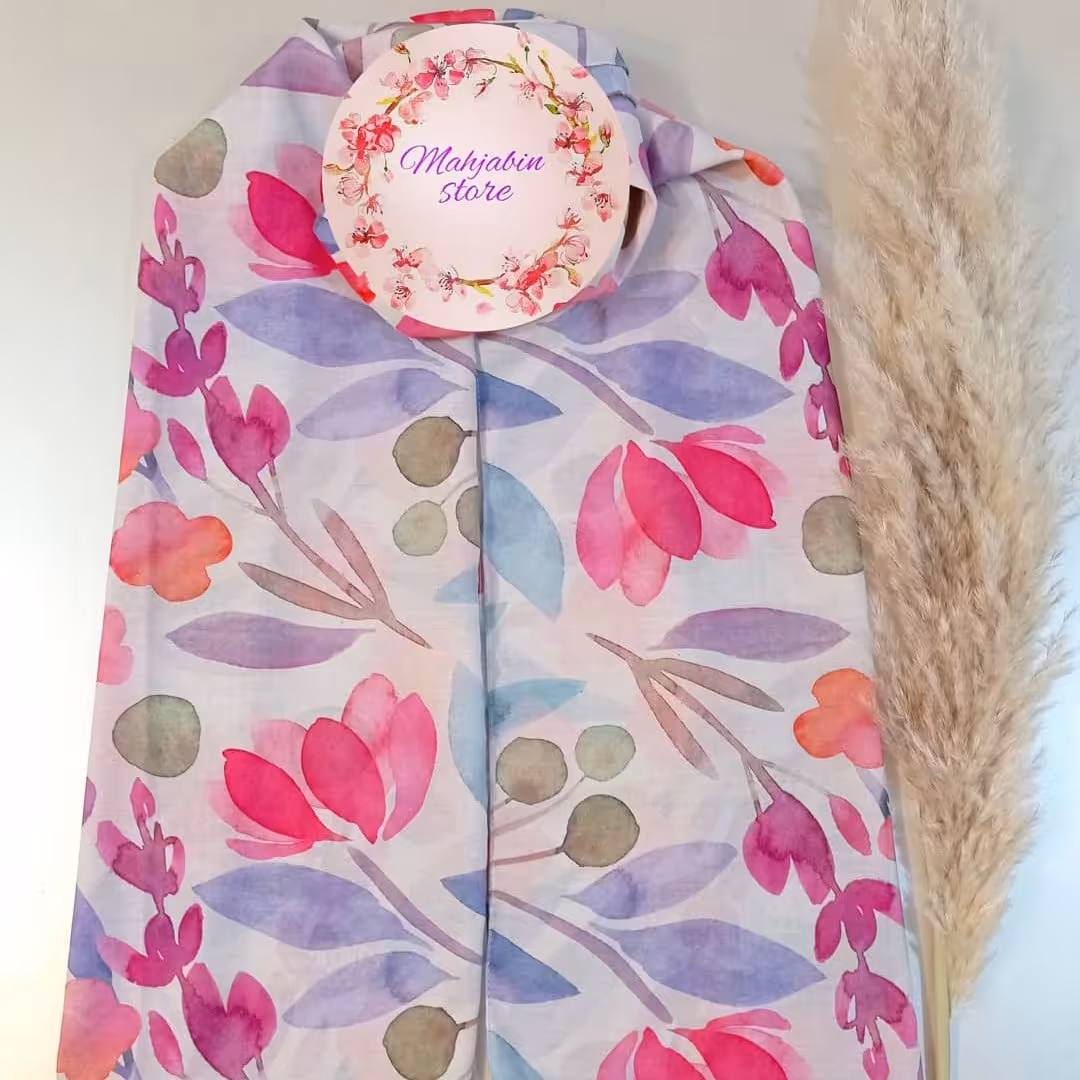 شال نخی صورتی