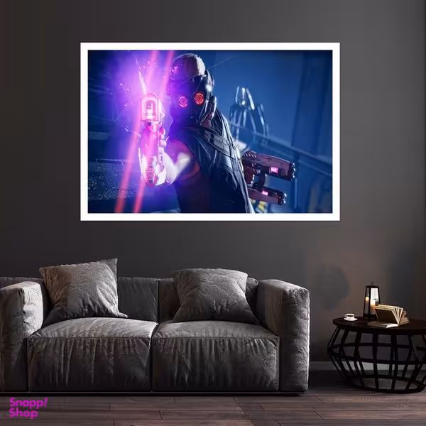 تابلو بکلیت طرح بازی Star-Lord مدل قاب شاسی W-s8884