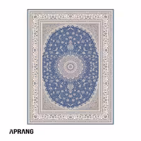 فرش زمرد مشهد (50000) اکریلیک - 10 رنگ - 1500 شانه - آبی تیره - تراکم 4500 - دوازده متری(300*400)